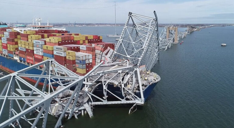 Cargo ship collided with and collapsed a portion of the Francis Scott Key Bridge in Baltimore.